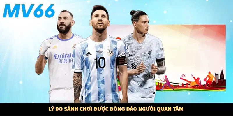 Lý do sảnh chơi được đông đảo người quan tâm